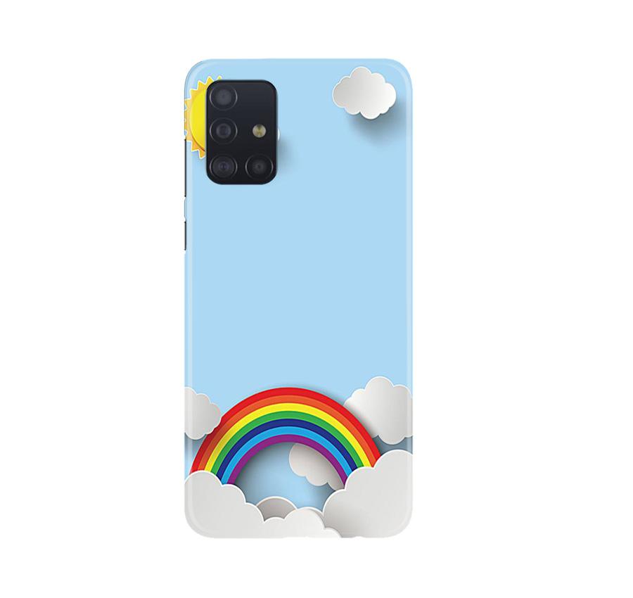 Rainbow Mobile Back Case for Samsung Galaxy A71 (Design 225)