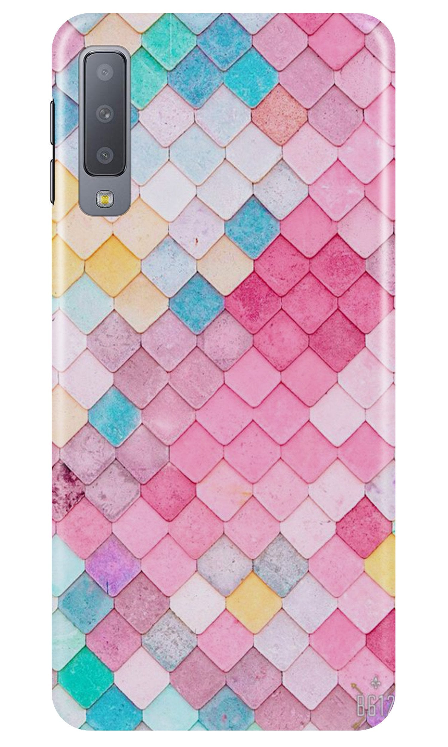 Pink Pattern Case for Samsung Galaxy A70 (Design No. 215)