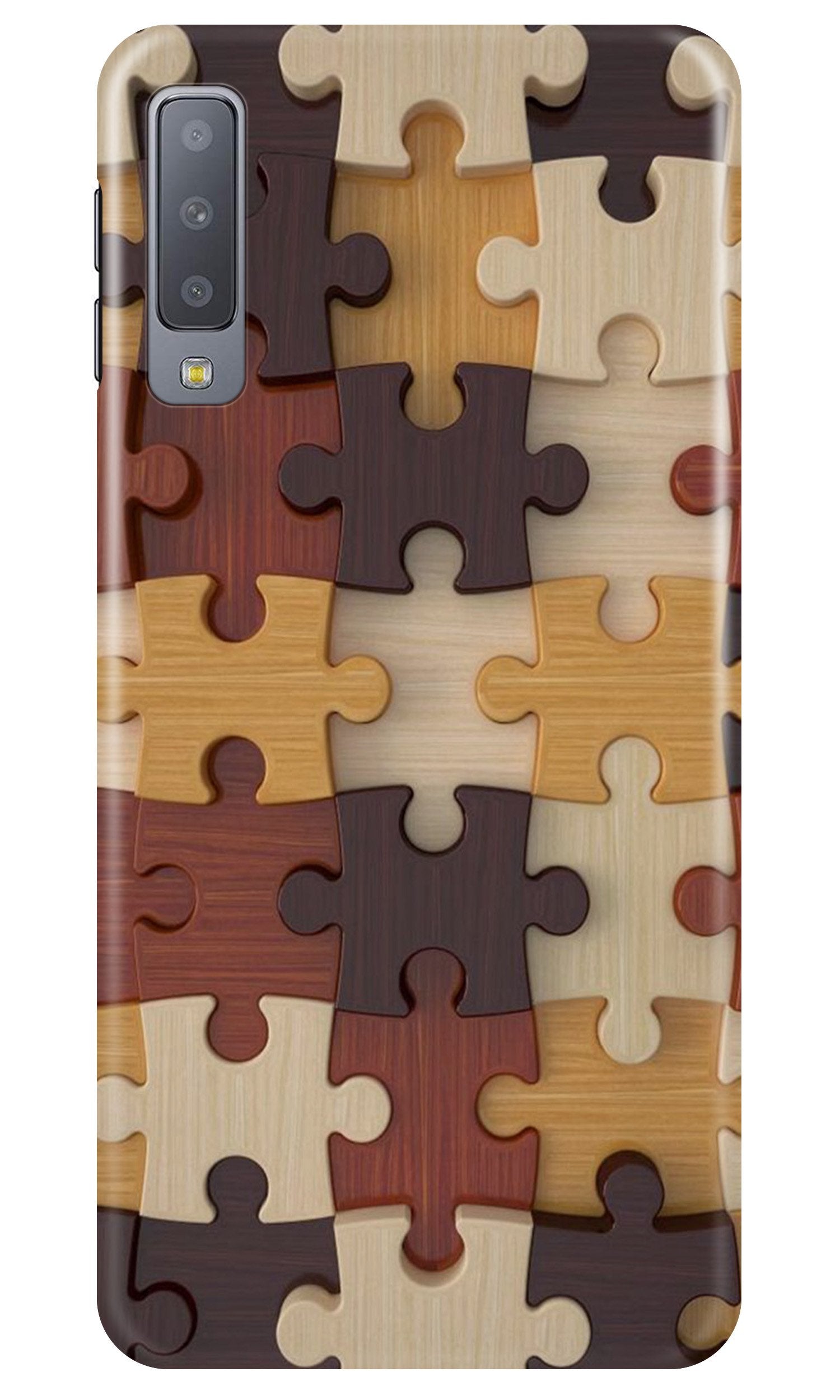 Puzzle Pattern Case for Samsung Galaxy A70 (Design No. 217)