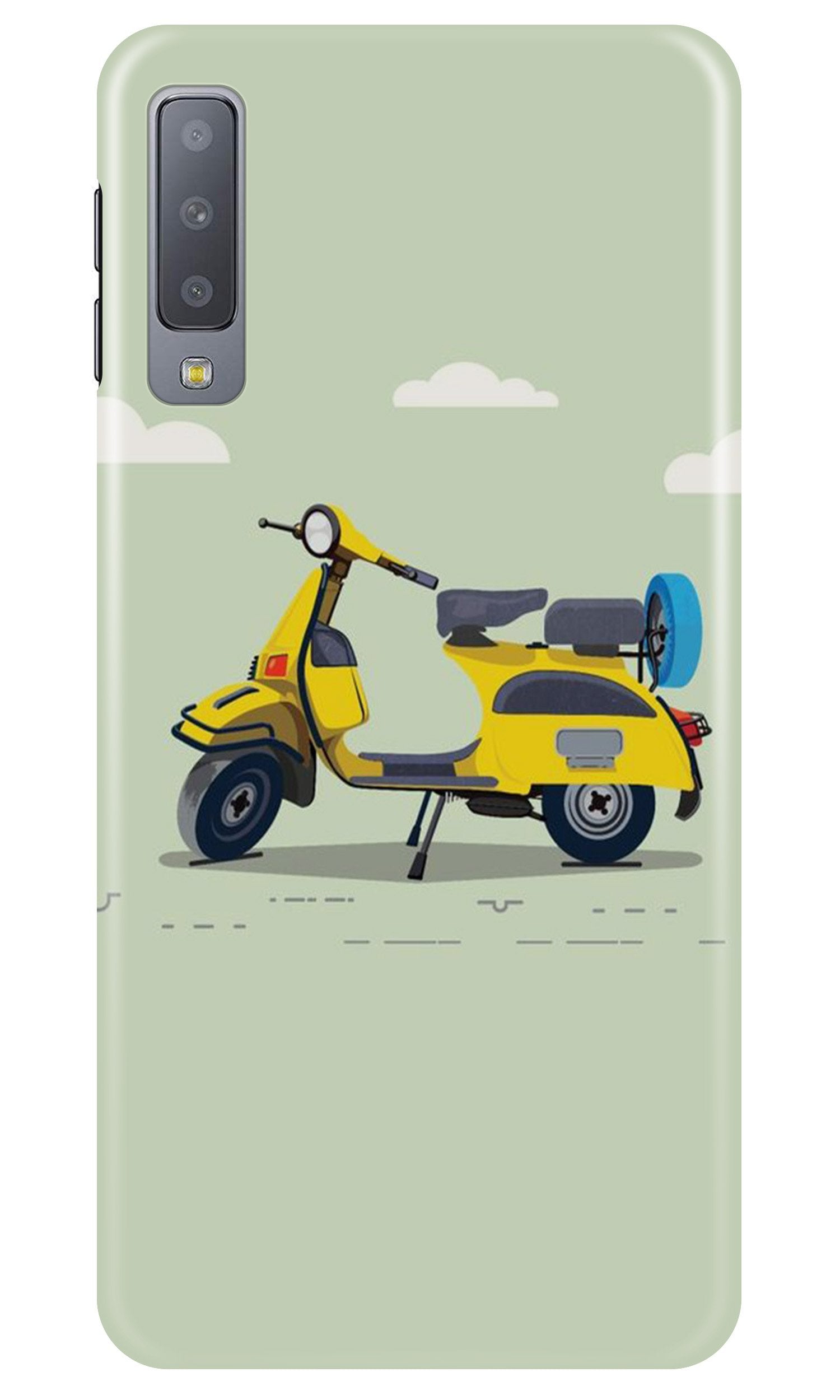 Vintage Scooter Case for Samsung Galaxy A70 (Design No. 260) Vintage Scooter Case for Samsung Galaxy A70 (Design No. 260)