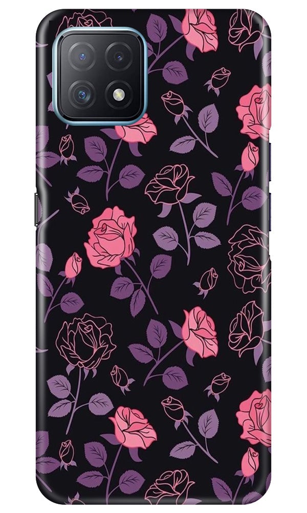 Rose Pattern Mobile Back Case for Oppo A72 5G (Design - 2) Rose Pattern Case for Oppo A72 5G