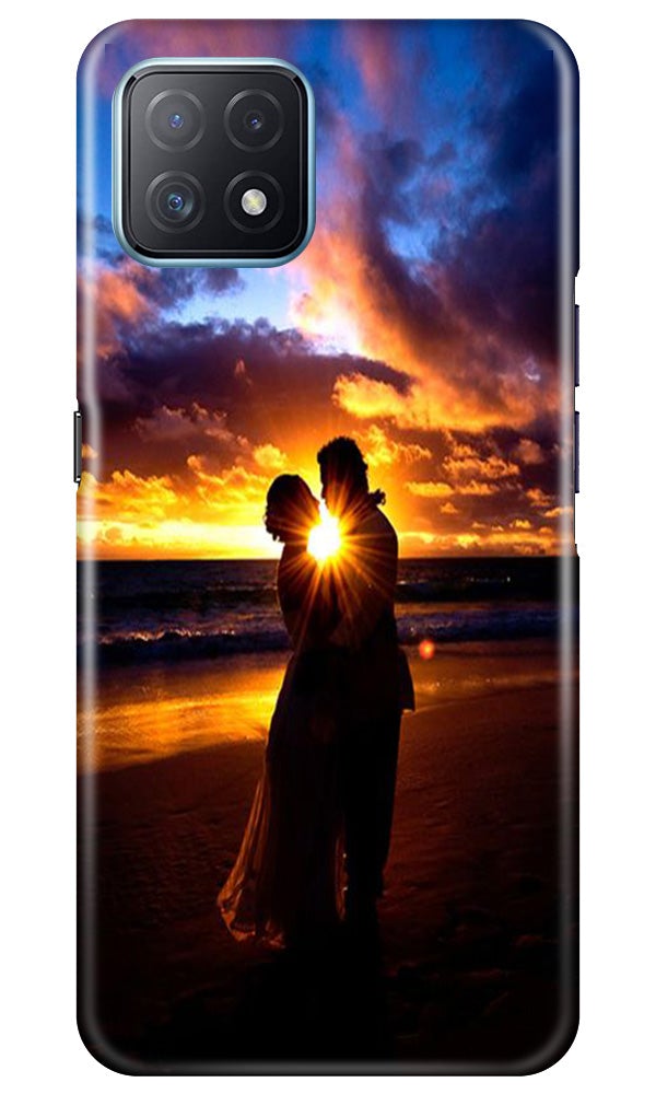 Couple Sea shore Mobile Back Case for Oppo A72 5G (Design - 13) Couple Sea shore Case for Oppo A72 5G