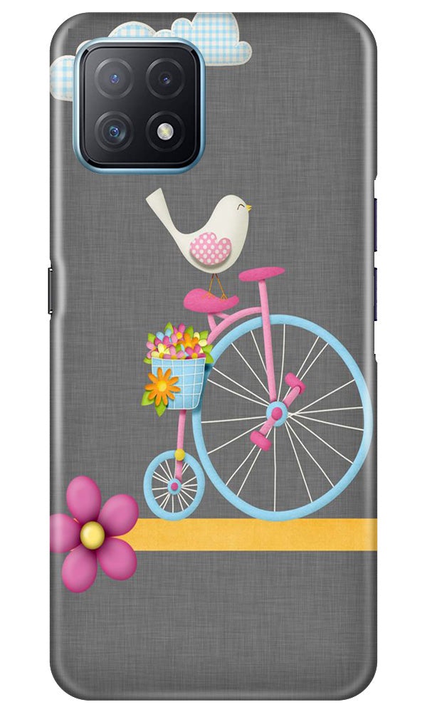 Sparron with cycle Mobile Back Case for Oppo A73 5G (Design - 34) Sparron with cycle Case for Oppo A73 5G