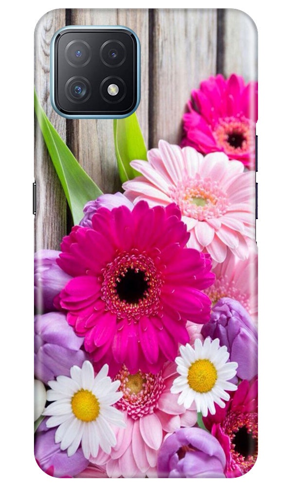 Coloful Daisy2 Mobile Back Case for Oppo A73 5G (Design - 76) Coloful Daisy2 Case for Oppo A73 5G