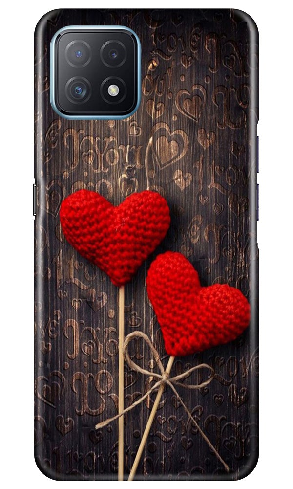 Red Hearts Mobile Back Case for Oppo A73 5G (Design - 80) Red Hearts Case for Oppo A73 5G
