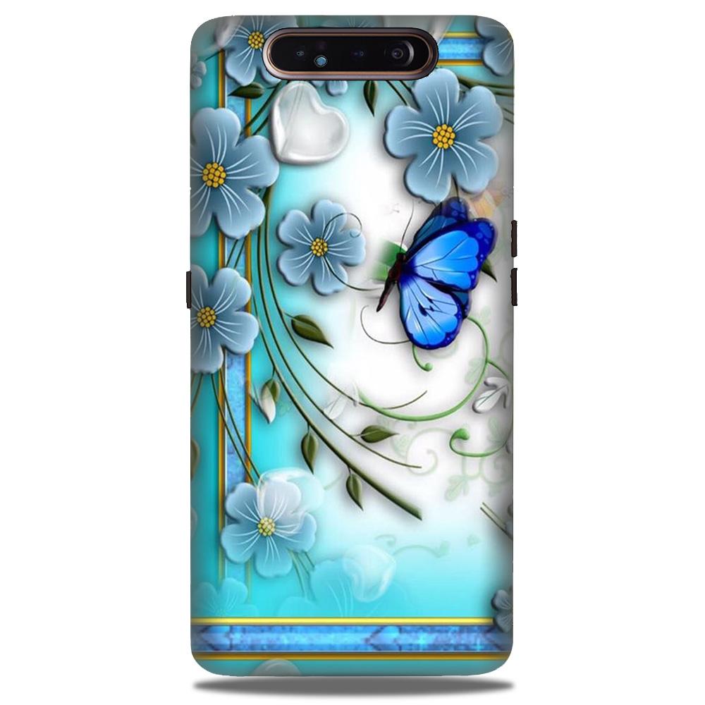 Blue Butterfly Case for Samsung Galaxy A90 Blue Butterfly Case for Samsung Galaxy A90