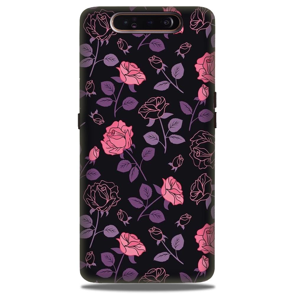 Rose Black Background Case for Samsung Galaxy A80 Rose Black Background Case for Samsung Galaxy A80