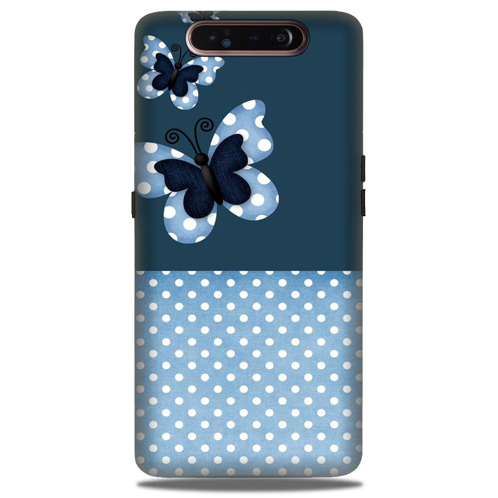 White dots Butterfly Case for Samsung Galaxy A90 White dots Butterfly Case for Samsung Galaxy A90