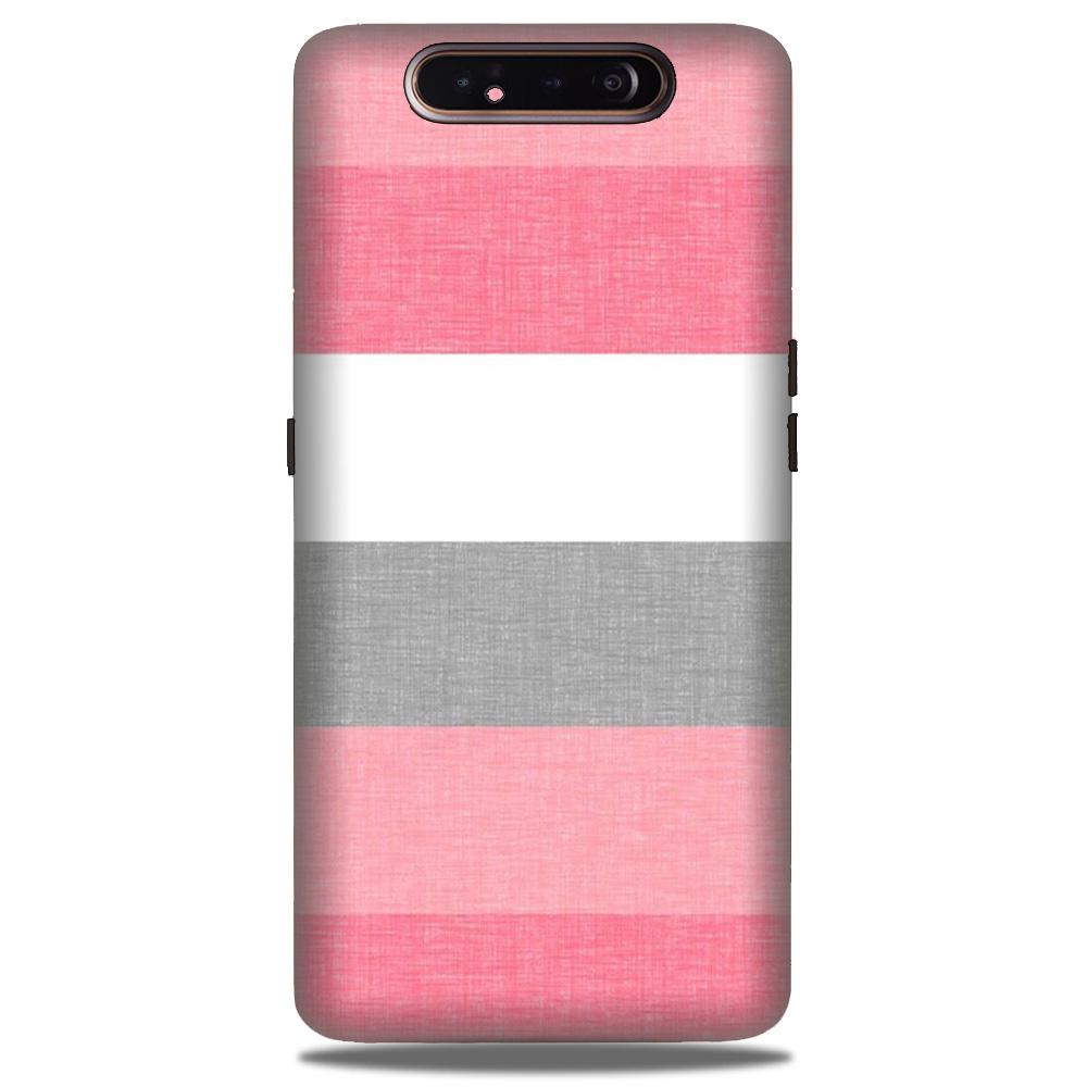 Pink white pattern Case for Samsung Galaxy A80 Pink white pattern Case for Samsung Galaxy A80