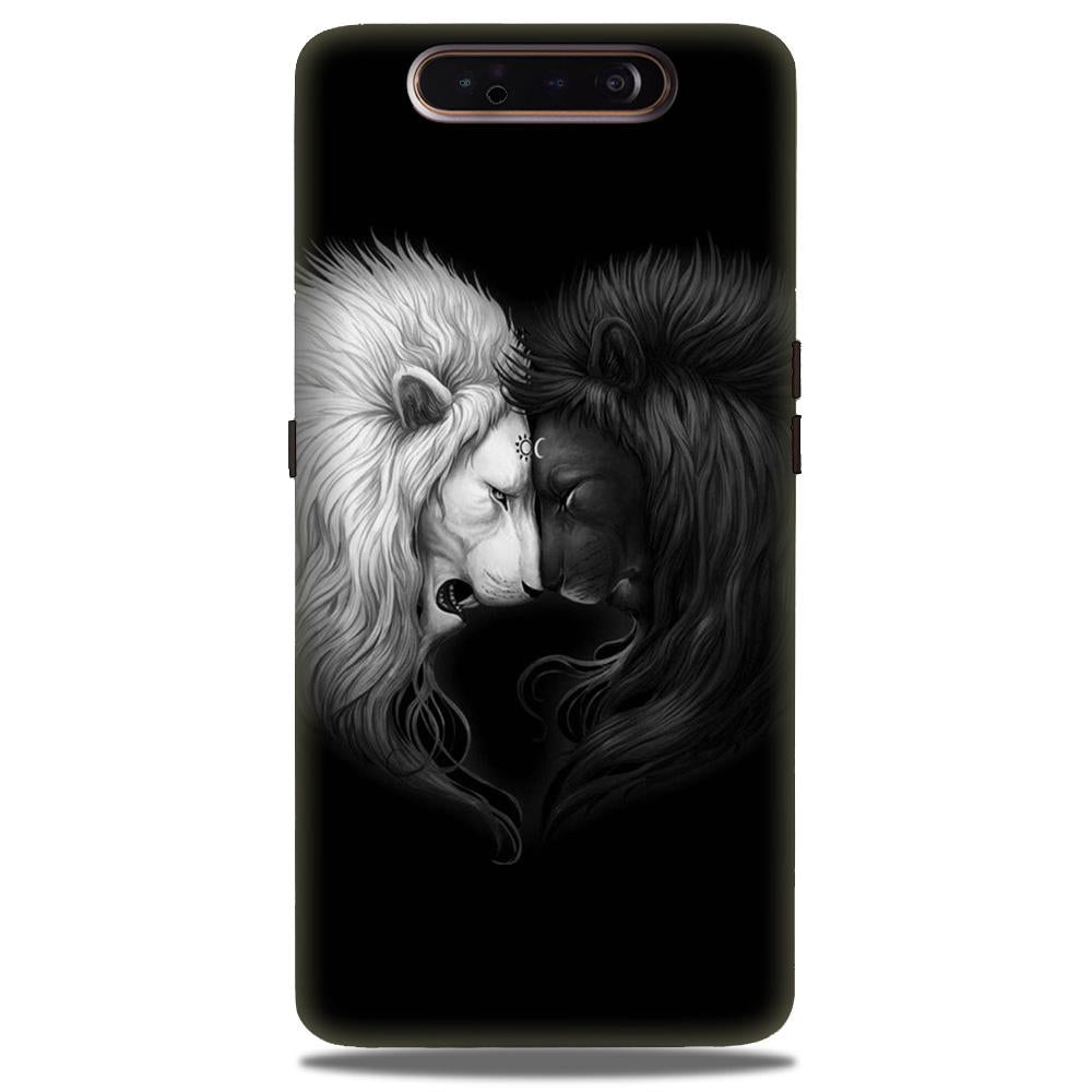 Dark White Lion Case for Samsung Galaxy A80 (Design - 140) Dark White Lion Case for Samsung Galaxy A80 (Design - 140)