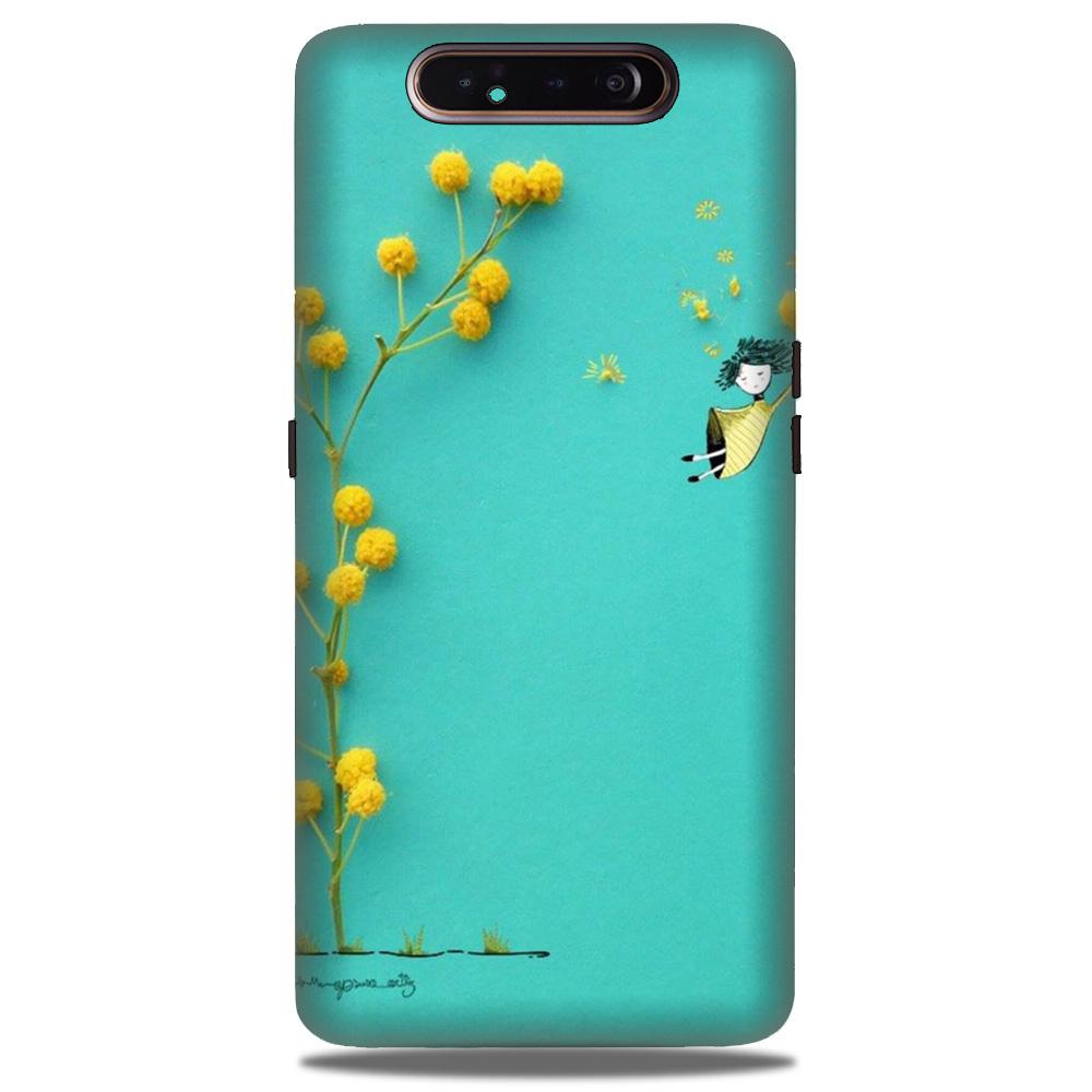 Flowers Girl Case for Samsung Galaxy A80 (Design No. 216) Flowers Girl Case for Samsung Galaxy A80 (Design No. 216)