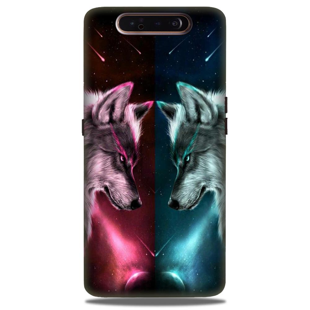 Wolf fight Case for Samsung Galaxy A80 (Design No. 221) Wolf fight Case for Samsung Galaxy A80 (Design No. 221)