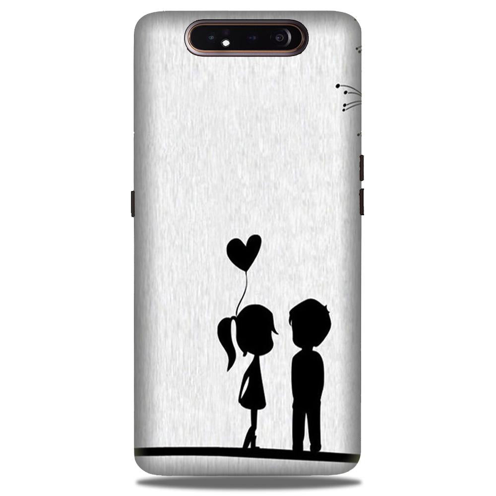 Cute Kid Couple Case for Samsung Galaxy A80 (Design No. 283) Cute Kid Couple Case for Samsung Galaxy A80 (Design No. 283)