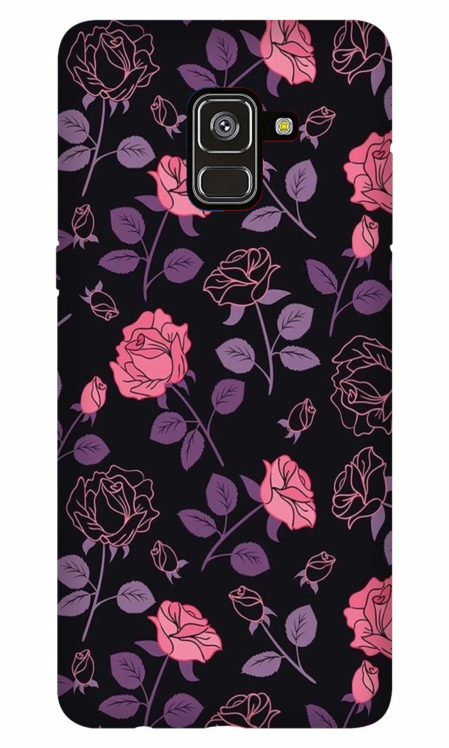 Rose Black Background Case for Galaxy A8 Plus Rose Black Background Case for Galaxy A8 Plus