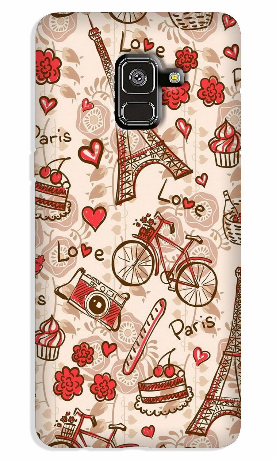 Love Paris Case for Galaxy A5 (2018) (Design - 103) Love Paris Case for Galaxy A5 (2018) (Design - 103)