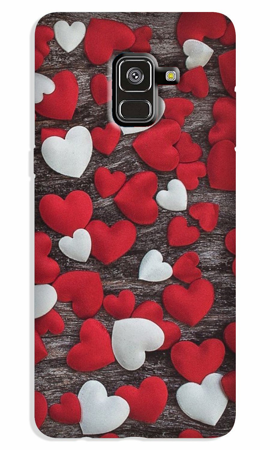 Red White Hearts Case for Galaxy A5 (2018) (Design - 105) Red White Hearts Case for Galaxy A5 (2018) (Design - 105)