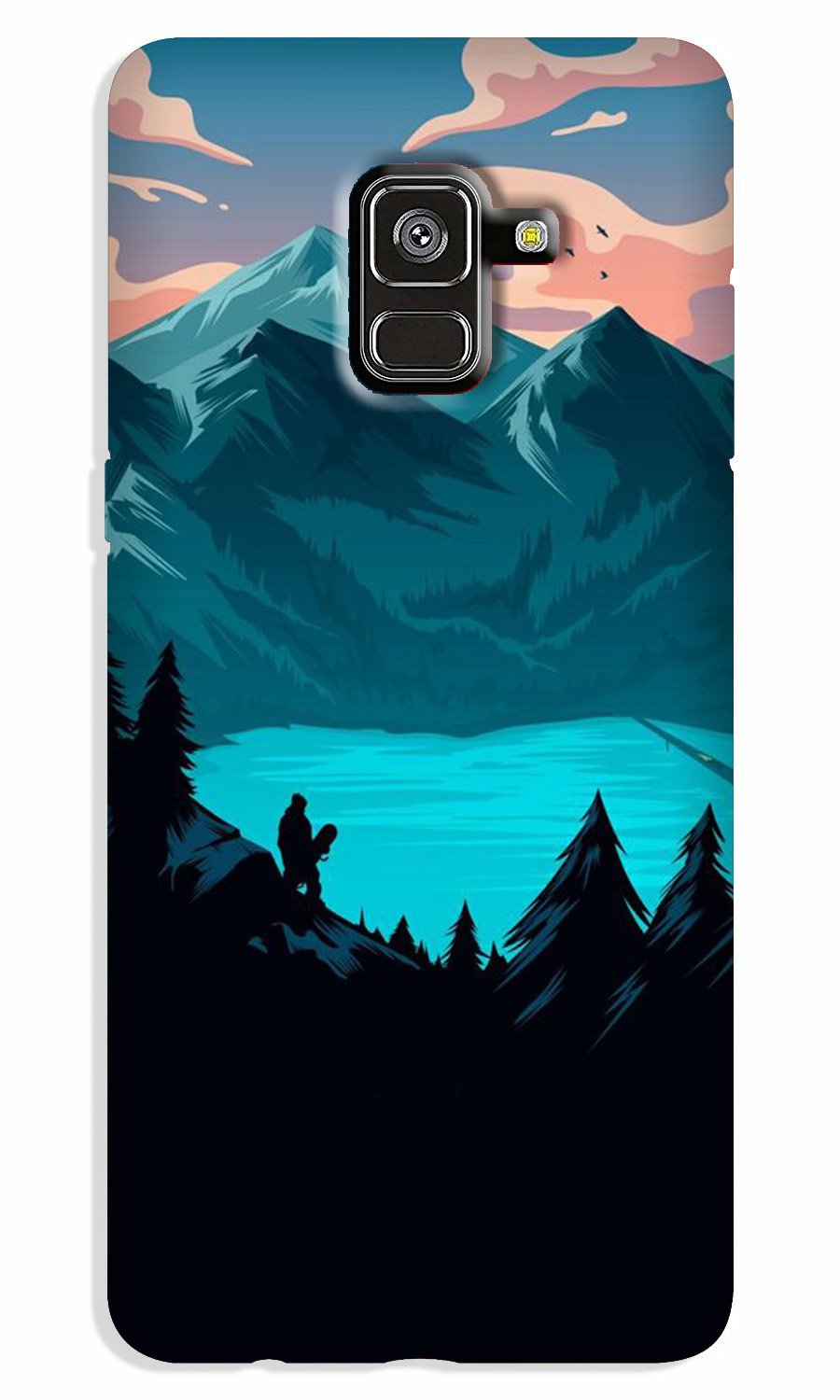 Mountains Case for Galaxy A8 Plus (Design - 186) Mountains Case for Galaxy A8 Plus (Design - 186)