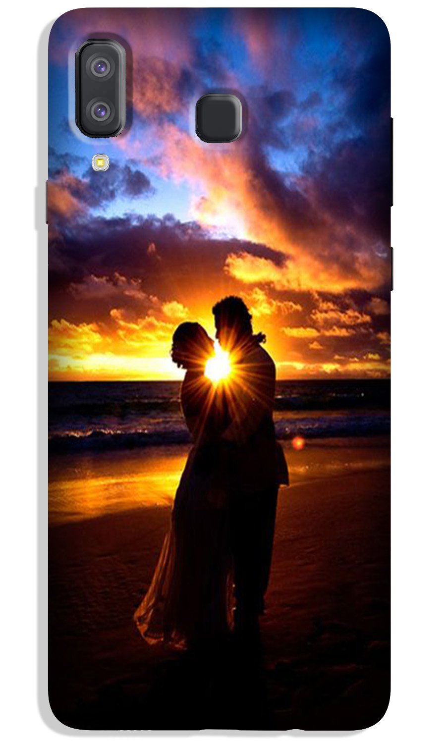 Couple Sea shore Case for Galaxy A8 Star Couple Sea shore Case for Galaxy A8 Star