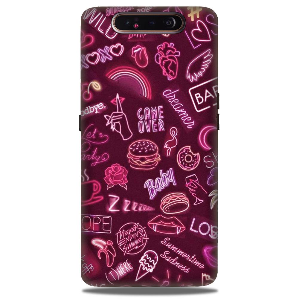 Party Theme Mobile Back Case for Samsung Galaxy A80 (Design - 392) Party Theme Mobile Back Case for Samsung Galaxy A80 (Design - 392)