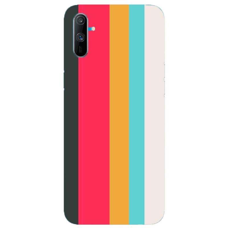 Color Pattern Mobile Back Case for Realme C3 (Design - 369) Color Pattern Mobile Back Case for Realme C3 (Design - 369)