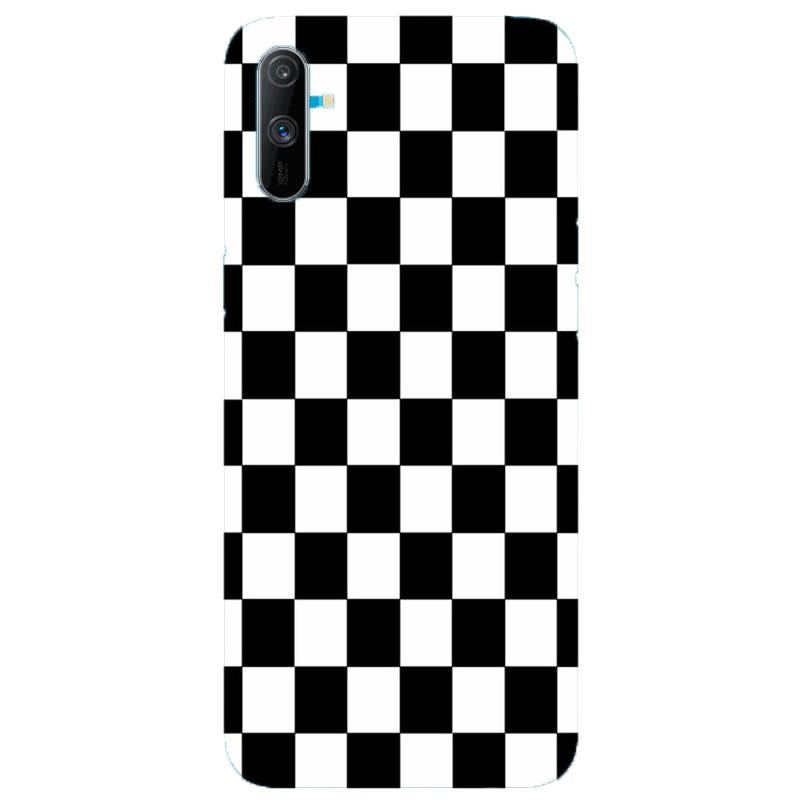 Black White Boxes Mobile Back Case for Realme C3 (Design - 372) Black White Boxes Mobile Back Case for Realme C3 (Design - 372)