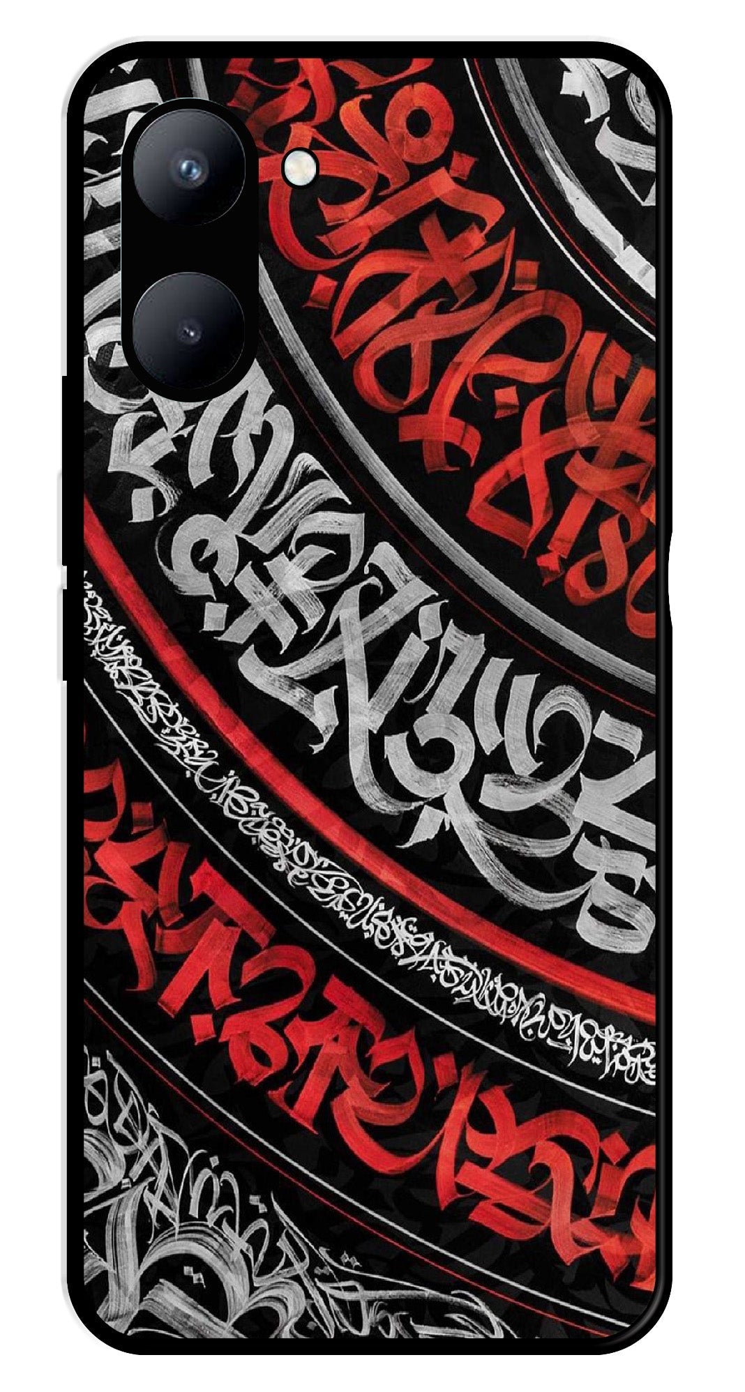 Qalander Art Metal Mobile Case for Realme C33 (Design No -49)