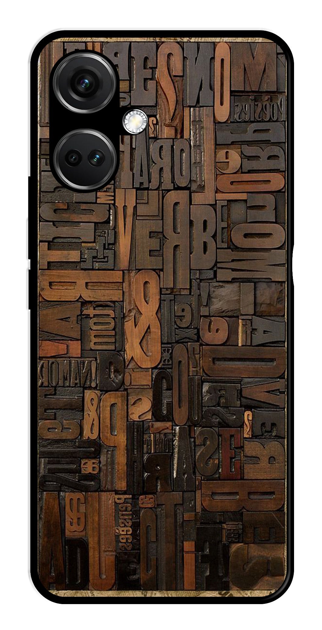 Alphabets Metal Mobile Case for OnePlus Nord CE 3 5G Alphabets Metal Mobile Case for OnePlus Nord CE 3 5G
