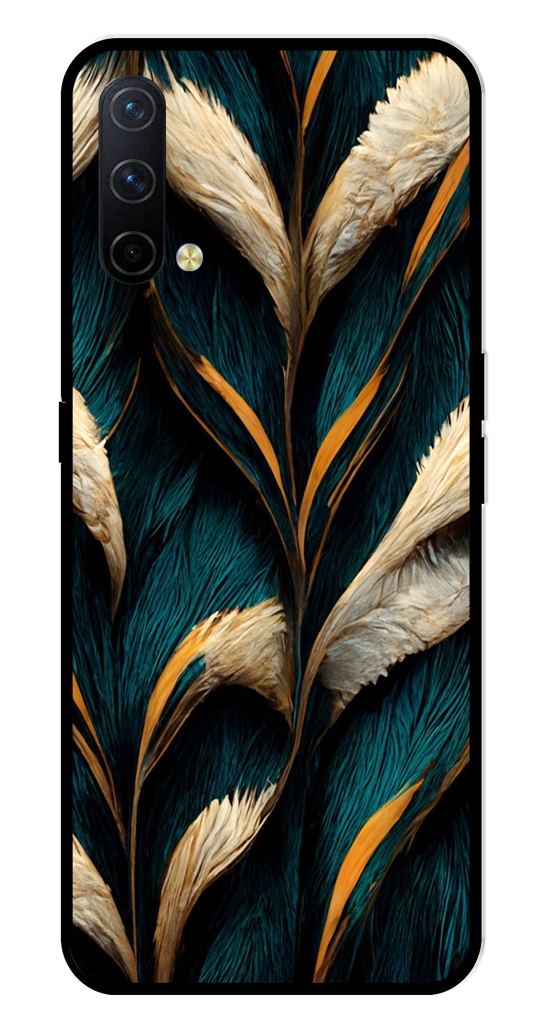 Feathers Metal Mobile Case for OnePlus Nord CE 5G Feathers Metal Mobile Case for OnePlus Nord CE 5G