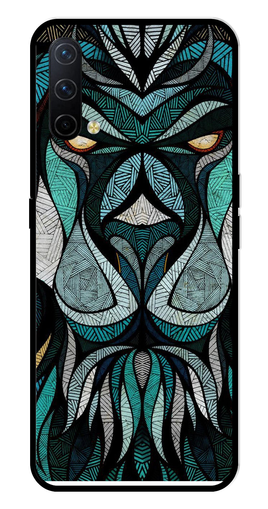 Lion Pattern Metal Mobile Case for OnePlus Nord CE 5G Lion Pattern Metal Mobile Case for OnePlus Nord CE 5G