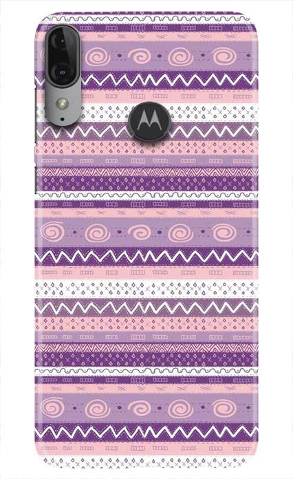 Zigzag line pattern3 Mobile Back Case for Moto E6s (Design - 11) Zigzag line pattern3 Case for Moto E6s