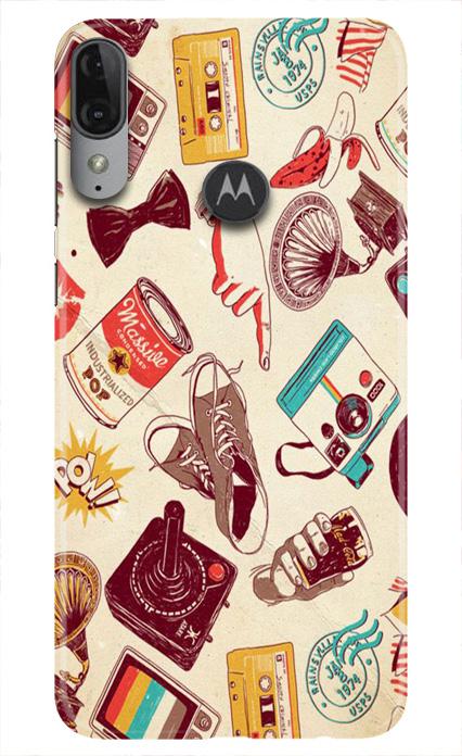 Vintage Mobile Back Case for Moto E6s (Design - 35) Vintage Case for Moto E6s