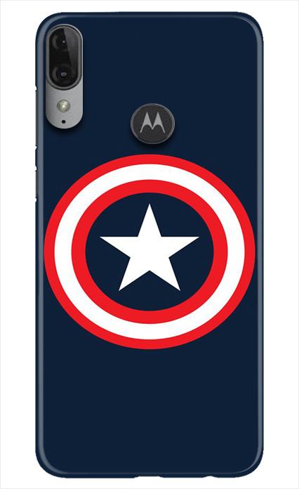 Captain America Mobile Back Case for Moto E6s (Design - 42) Captain America Case for Moto E6s