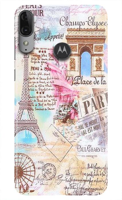 Paris Eiftel Tower Mobile Back Case for Moto E6s (Design - 54) Paris Eiftel Tower Case for Moto E6s