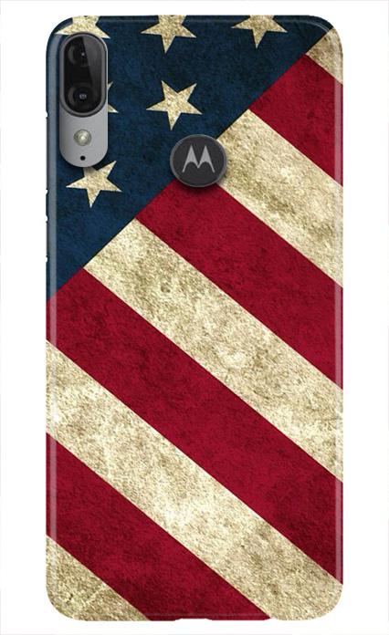 America Mobile Back Case for Moto E6s (Design - 79) America Case for Moto E6s