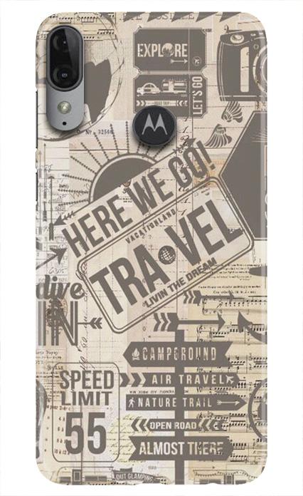 Travel Mobile Back Case for Moto E6s (Design - 104) Travel Case for Moto E6s (Design - 104)