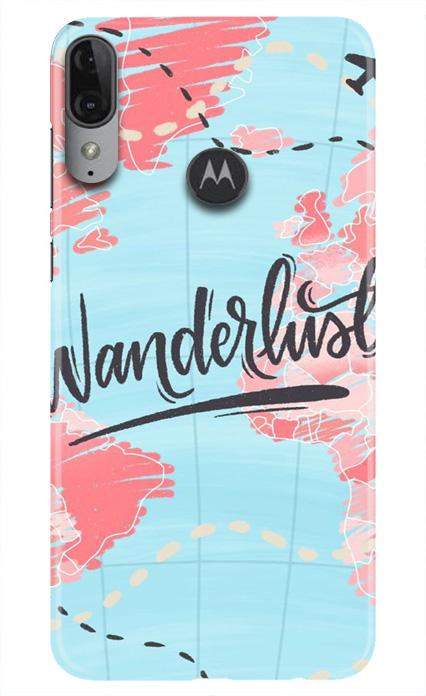 Wonderlust Travel Mobile Back Case for Moto E6s (Design - 223) Wonderlust Travel Case for Moto E6s (Design No. 223)