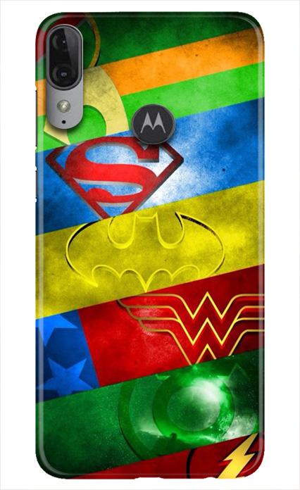 Superheros Logo Mobile Back Case for Moto E6s (Design - 251) Superheros Logo Case for Moto E6s (Design No. 251)