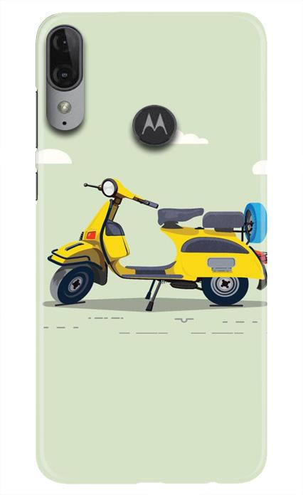 Vintage Scooter Mobile Back Case for Moto E6s (Design - 260) Vintage Scooter Case for Moto E6s (Design No. 260)