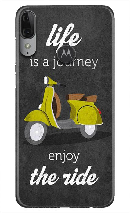 Life is a Journey Mobile Back Case for Moto E6s (Design - 261) Life is a Journey Case for Moto E6s (Design No. 261)