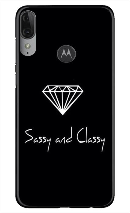 Sassy and Classy Mobile Back Case for Moto E6s (Design - 264) Sassy and Classy Case for Moto E6s (Design No. 264)