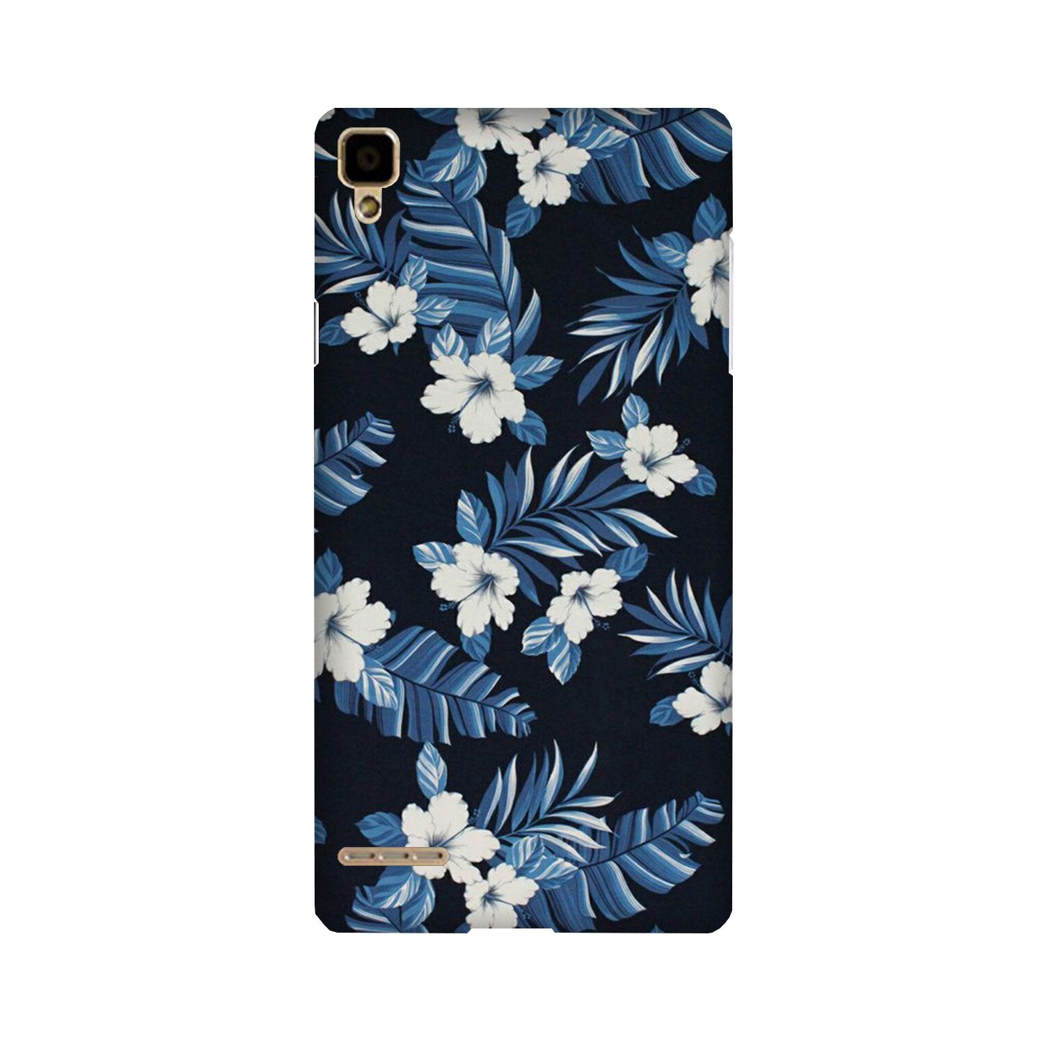 White flowers Blue Background2 Case for Oppo F1 White flowers Blue Background2 Case for Oppo F1