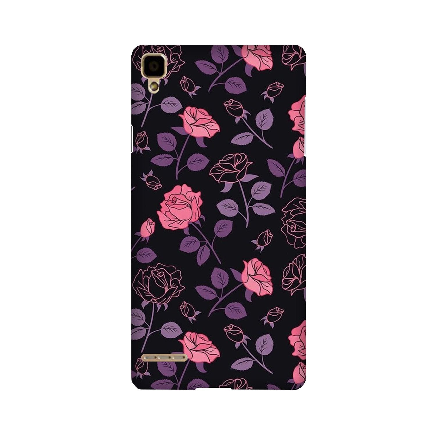 Rose Black Background Case for Oppo F1 Rose Black Background Case for Oppo F1