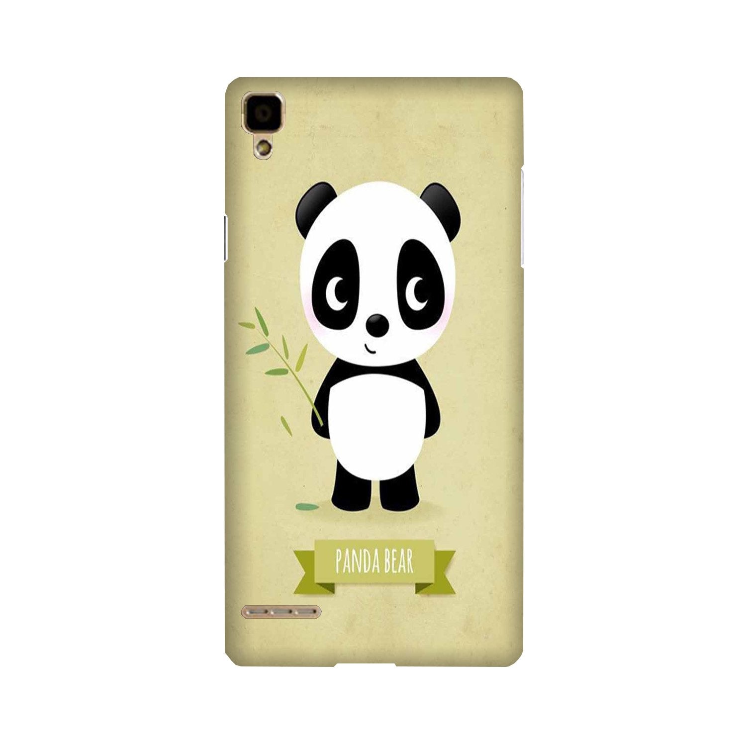 Panda Bear Mobile Back Case for Oppo F1 (Design - 317) Panda Bear Mobile Back Case for Oppo F1 (Design - 317)