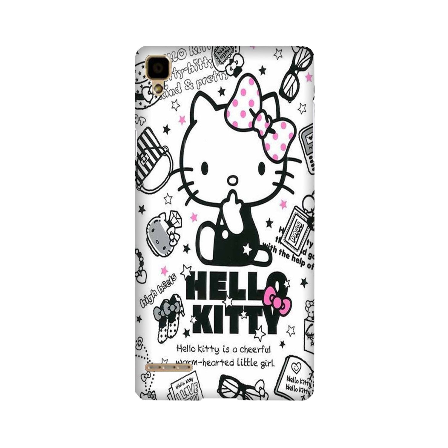 Hello Kitty Mobile Back Case for Oppo F1 (Design - 361) Hello Kitty Mobile Back Case for Oppo F1 (Design - 361)