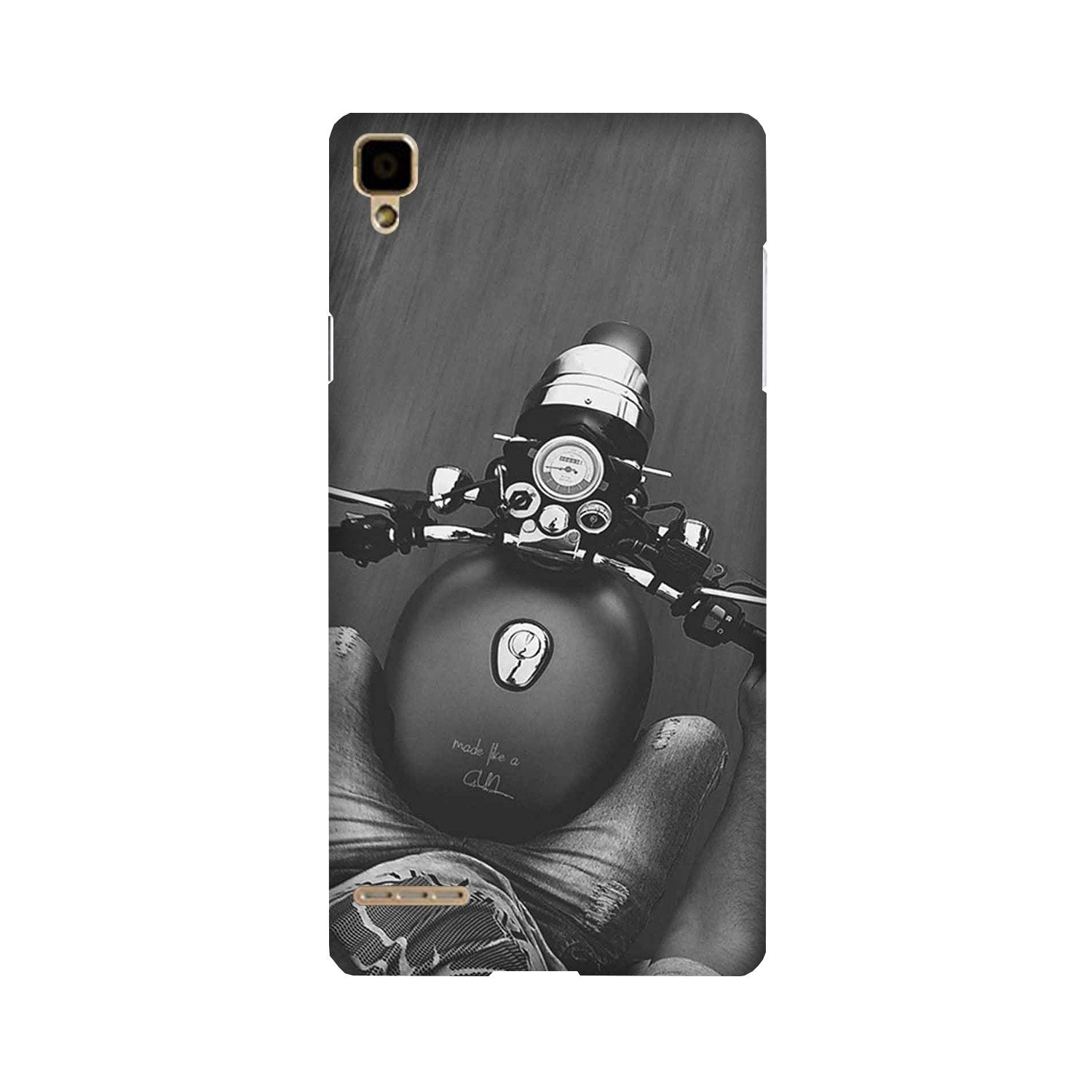 Royal Enfield Mobile Back Case for Oppo F1 (Design - 382) Royal Enfield Mobile Back Case for Oppo F1 (Design - 382)