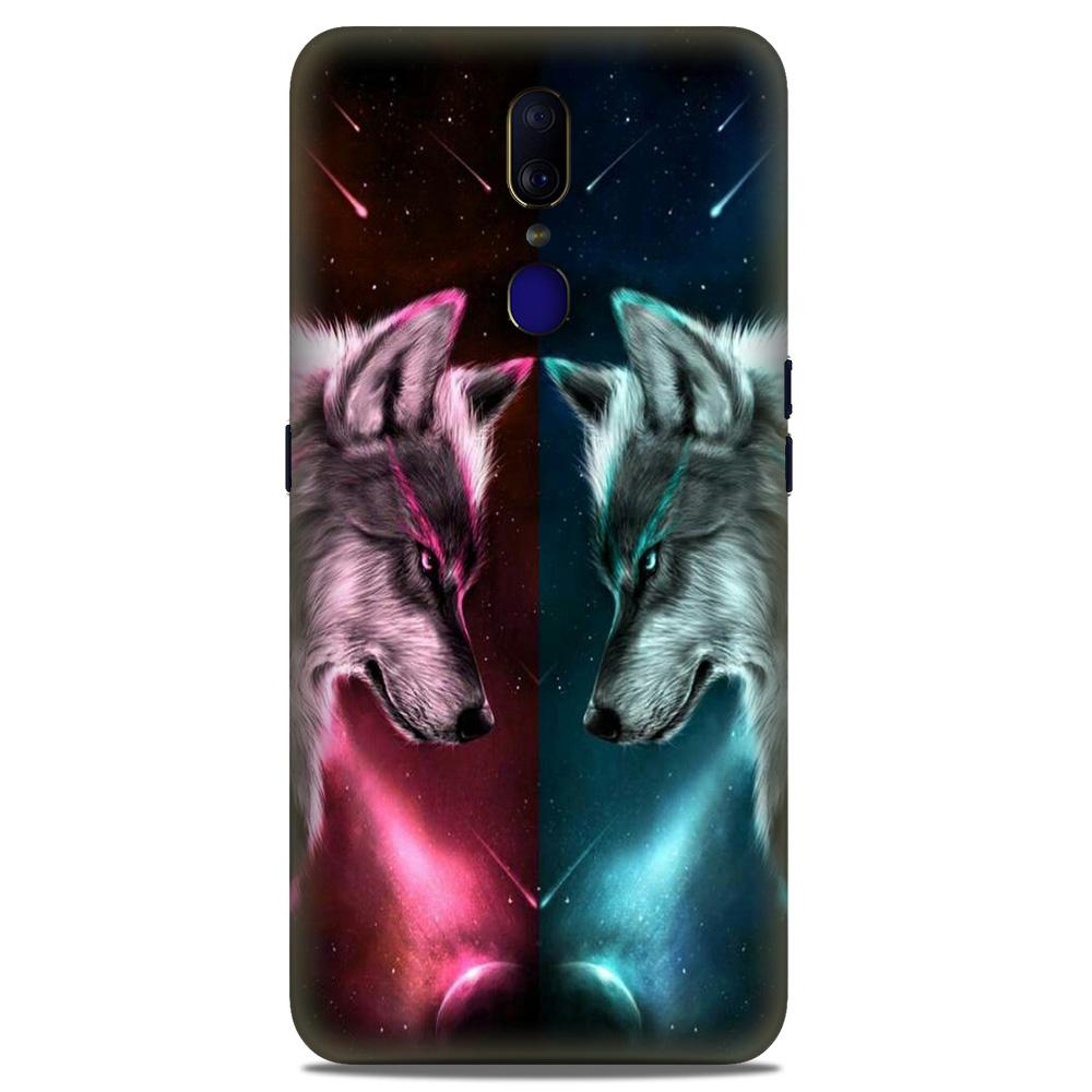 Wolf fight Case for Oppo F11 (Design No. 221) Wolf fight Case for Oppo F11 (Design No. 221)