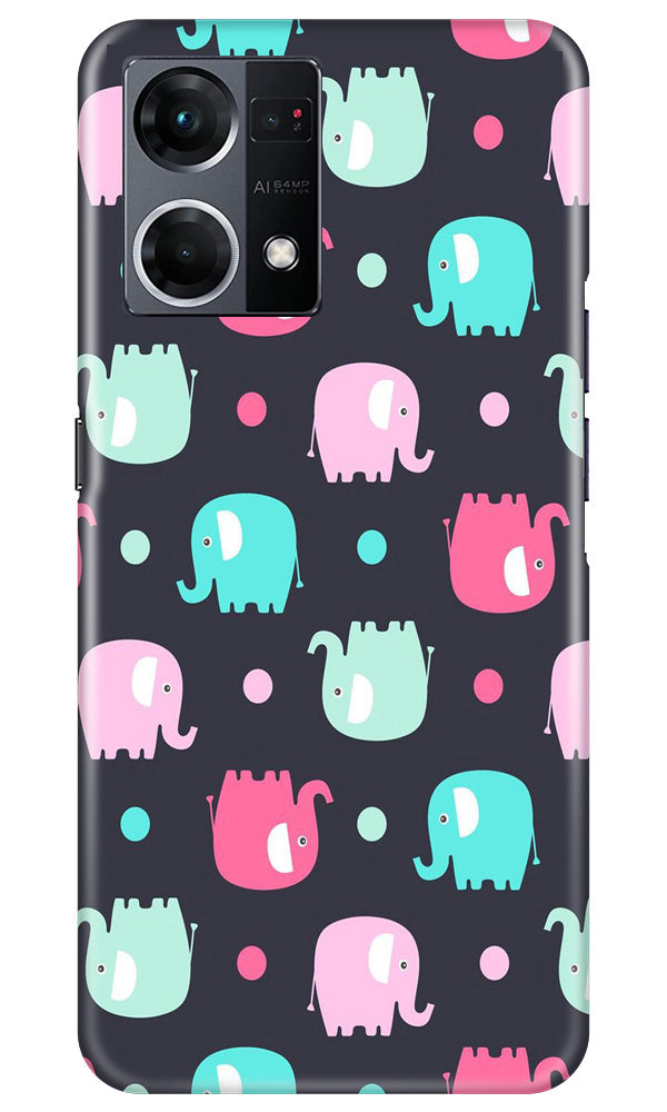 Elephant Baground Mobile Back Case for Oppo F12 Pro (Design - 44) Elephant Baground Case for Oppo F12 Pro