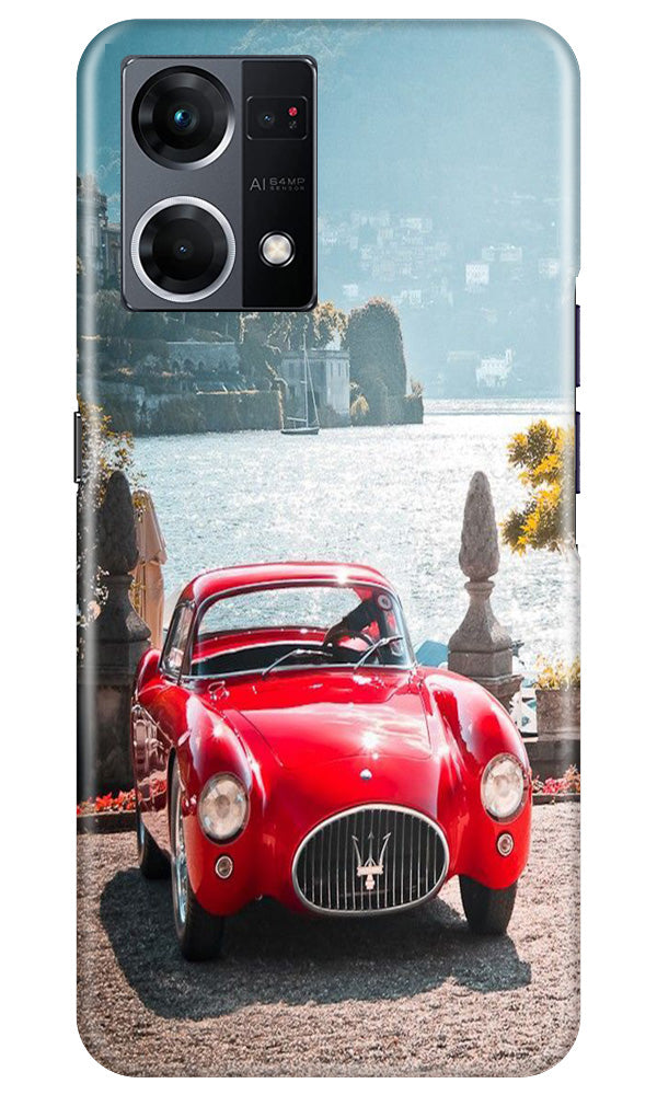 Vintage Car Mobile Back Case for Oppo F12 Pro (Design - 51) Vintage Car Case for Oppo F12 Pro