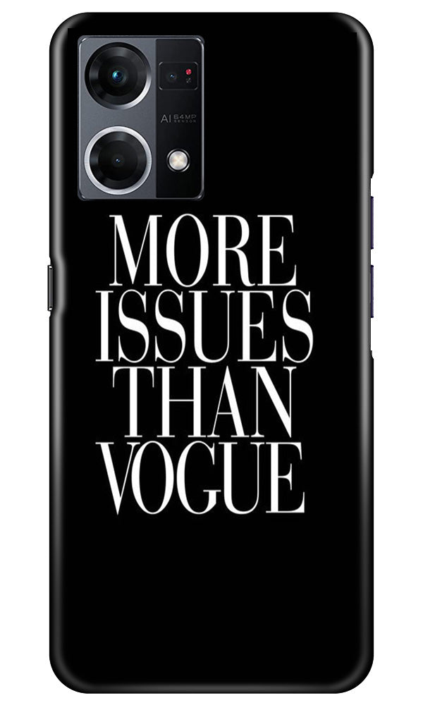More Issues than Vague Mobile Back Case for Oppo F12 Pro (Design - 74) More Issues than Vague Case for Oppo F12 Pro