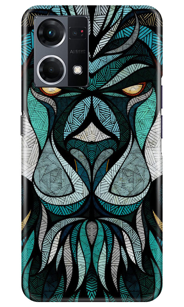 Lion Mobile Back Case for Oppo F12 Pro (Design - 97) Lion Case for Oppo F12 Pro